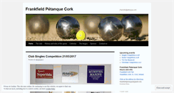 Desktop Screenshot of frankfieldpetanque.com